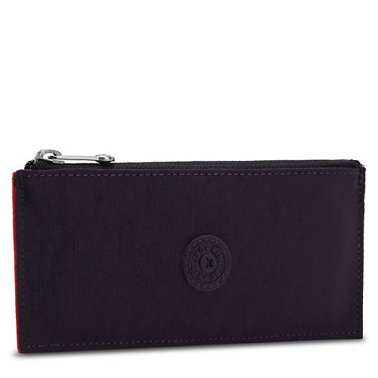 Kipling Brion Card Case Tassen Blauw Rood Zilver | België 1167QM